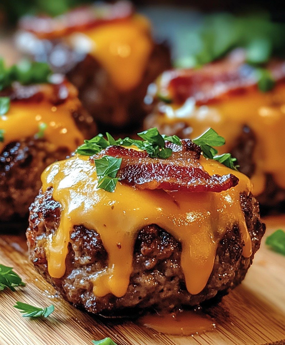 Cheese-Stuffed Bacon Burger BitesĀ 459397854_837505048545039_7153794573339577460_n