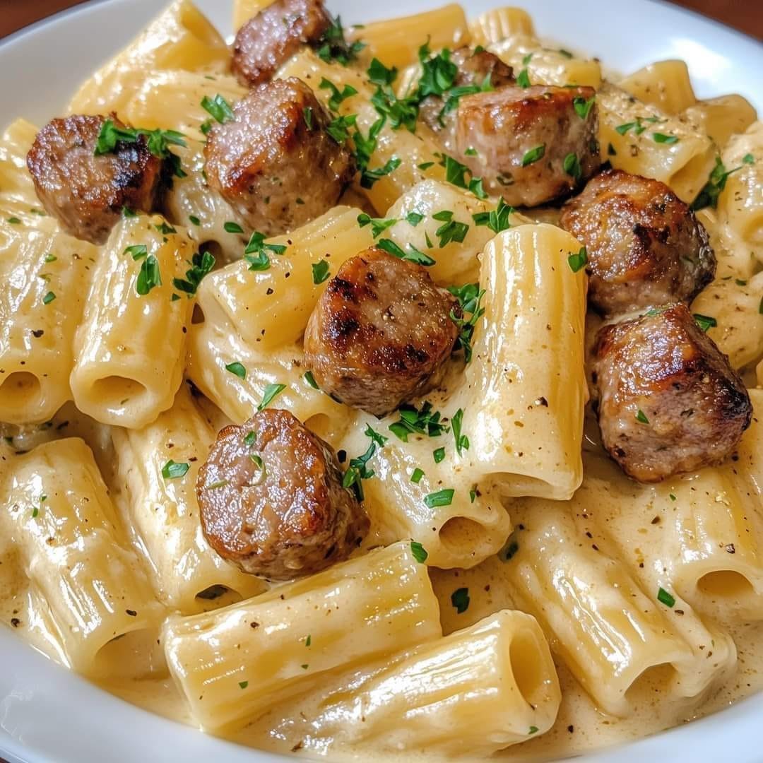 Garlic Sausage Alfredo Rigatoniv 464929610_122183633990116390_496953492082808505_n