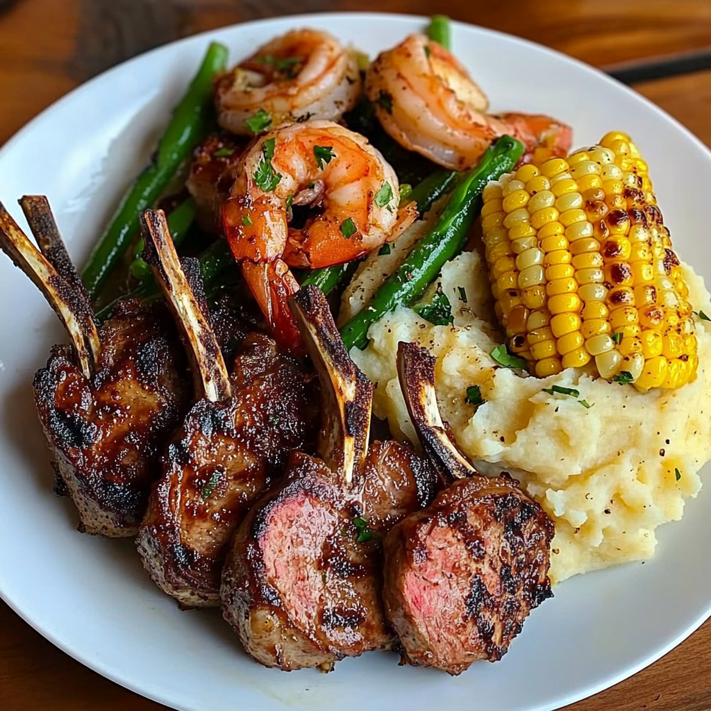 Lamb Chops with Garlic Mashed Potatoes, Shrimp, and Corn on the Cob docskantari_httpss.mj.runqjCH0Fb9jmo_Amateur_photo_from_reddi_aaeced13-479f-4e74-bd3a-0b49d19af395_0