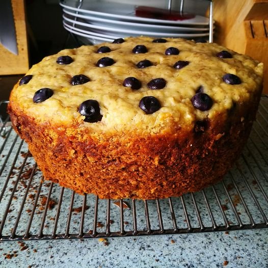 Banana Blueberry Cake Banana Blueberry Cake
