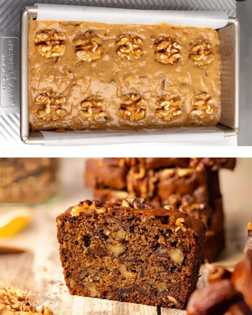 Eggless Date and Walnut Cake β A Moist and Healthy Treat 480814796_1212829524182098_1406533405945366899_n