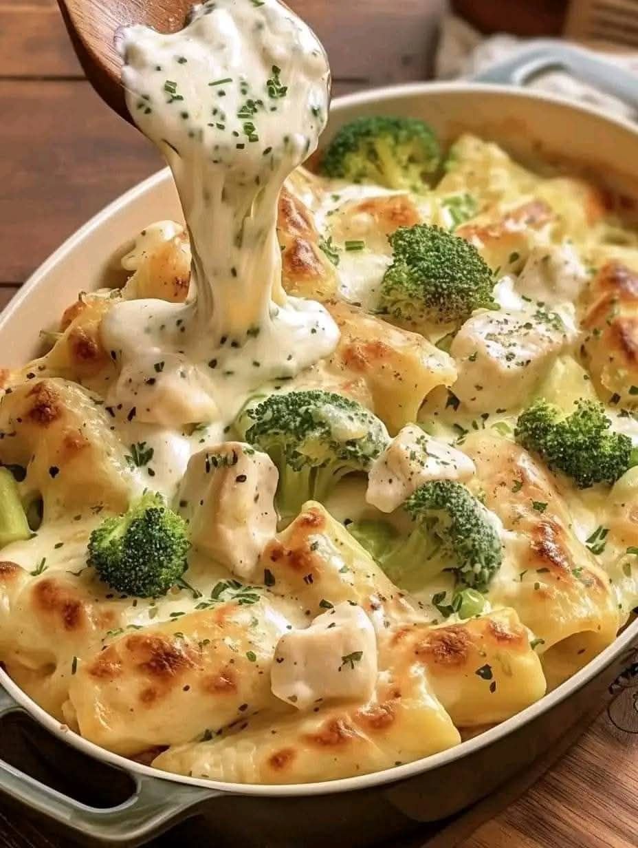 Chicken and Broccoli Baked Alfredo: The Ultimate Comfort Food π₯¦ππ§ 482325436_1360258468658228_143109116976053932_n