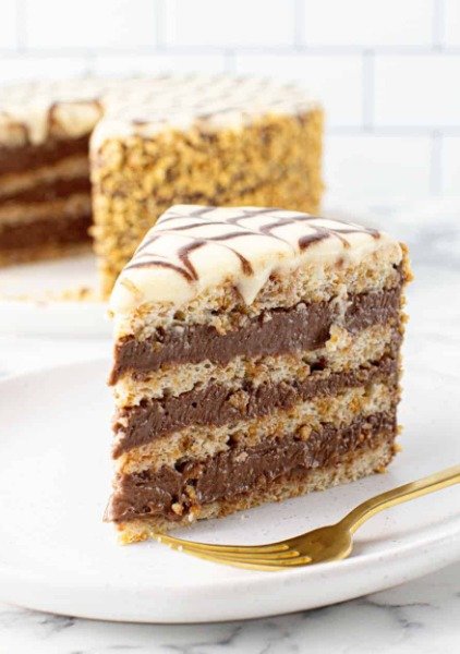 Hazelnut And Chocolate Layer Cake (Hungarian Esterhazy Torte)🇭🇺 526dc6bc-154a-4916-a181-f523bb1ffa69