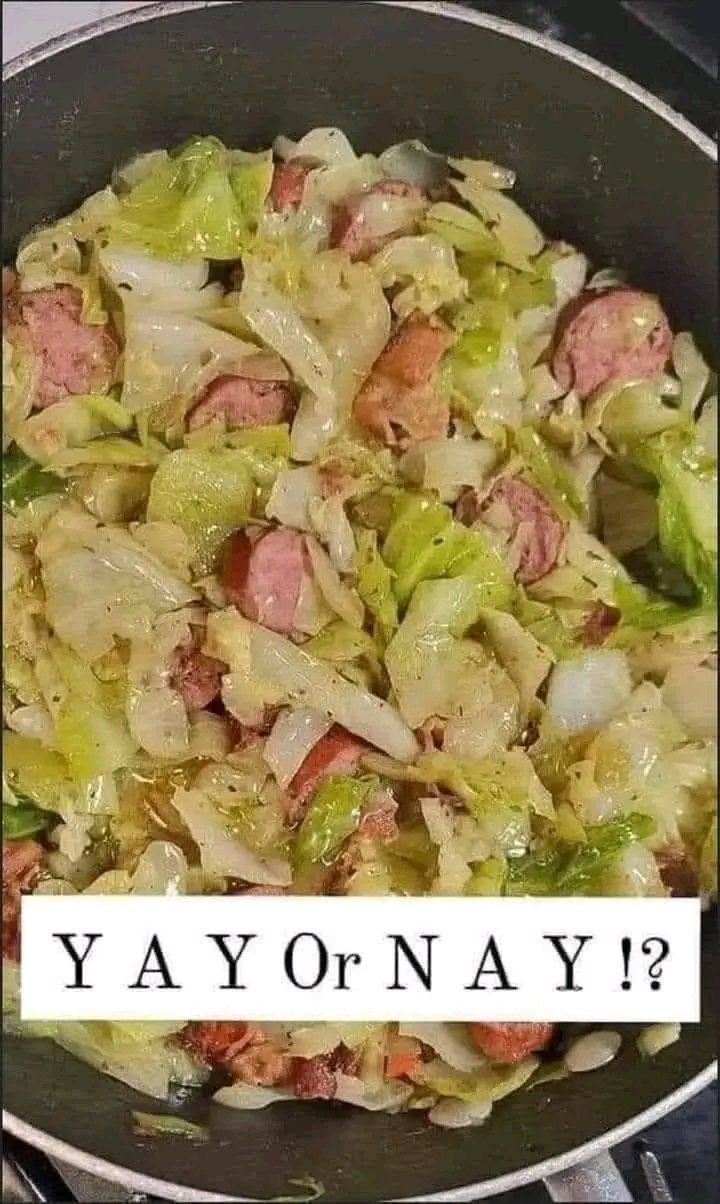 FRIED CABBAGE WITH BACON, ONION & GARLIC 1761777851038