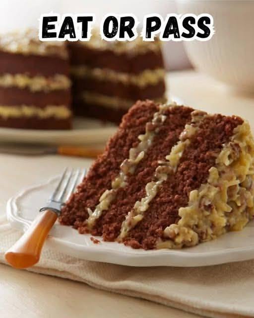 Decadent German Chocolate Cake with Coconut Pecan Frosting! 558165354_728971883488915_982806628720407957_n