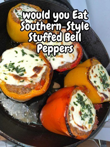 Southern-Style Stuffed Bell Peppers Recipe 559418797_729294673456636_1867882075328235879_n