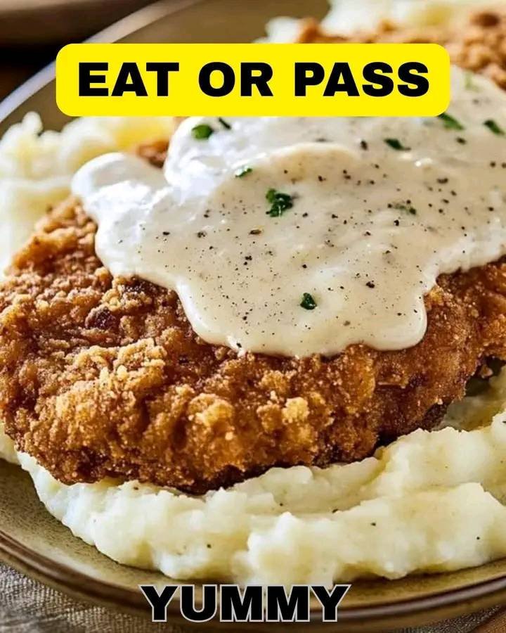 Chicken Fried Steak with Creamy Pepper Gravy 559532266_730189376700499_8085271181455821774_n