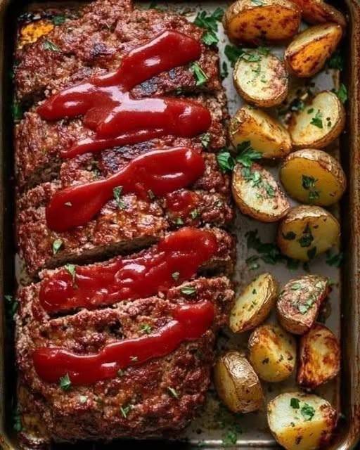 Classic Meatloaf with Roasted Potatoes 570174751_122108925381046592_2753900251803674322_n