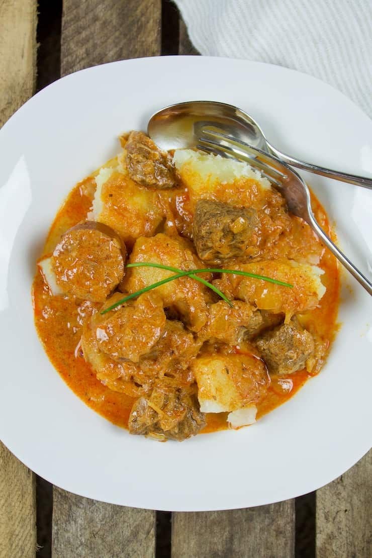 Hungarian Goulash with Pork and Sauerkraut🇭🇺.. ca00cf8d808e424c7e4b9bf955a24389