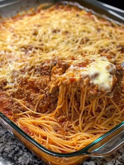 Cheesy Baked Spaghetti Casserole 580079227_873606275019222_9020051308359467007_n