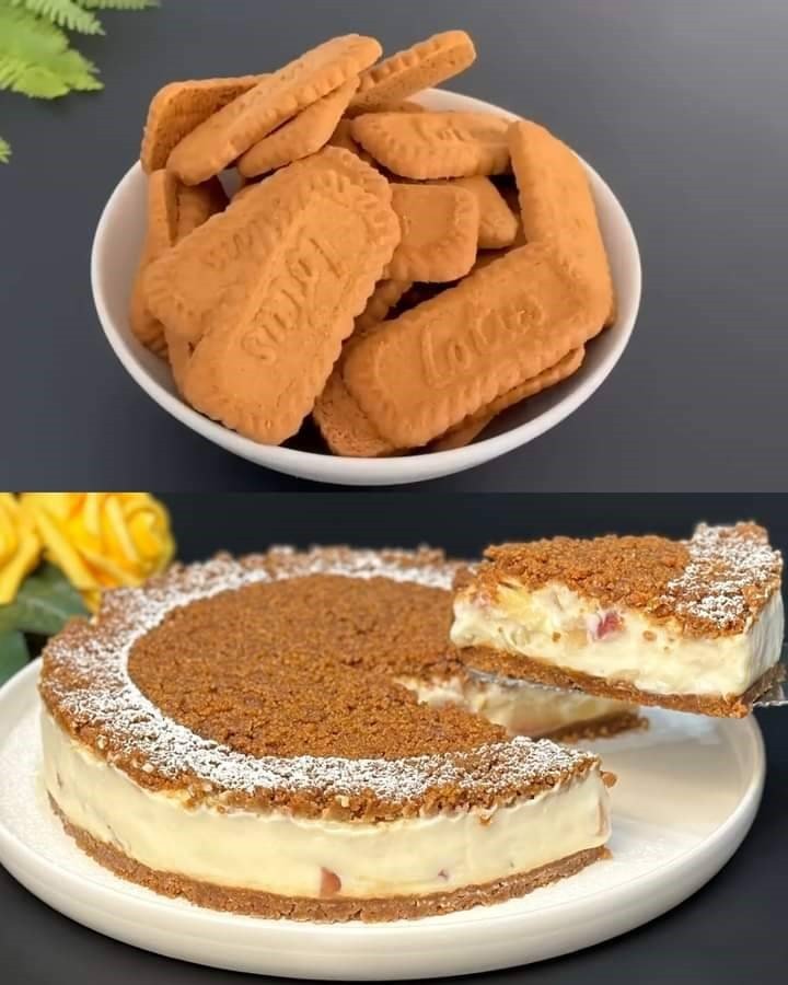 Creamy Apple and Lotus Biscuit Dessert: A No-Bake Delight 590234682_122278923224229654_3291889729017895504_n