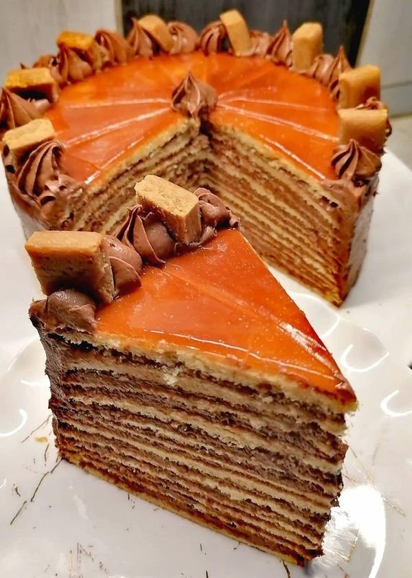 Hungarian Traditional Food | Dobos Torte🇭🇺 718799c223fc4c1554a520d477856784