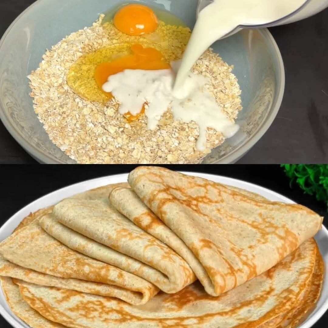 Healthy oat pancake recipe in 5 minutes! No sugar. No flour 597901921_1371203574790960_1367747182265525682_n