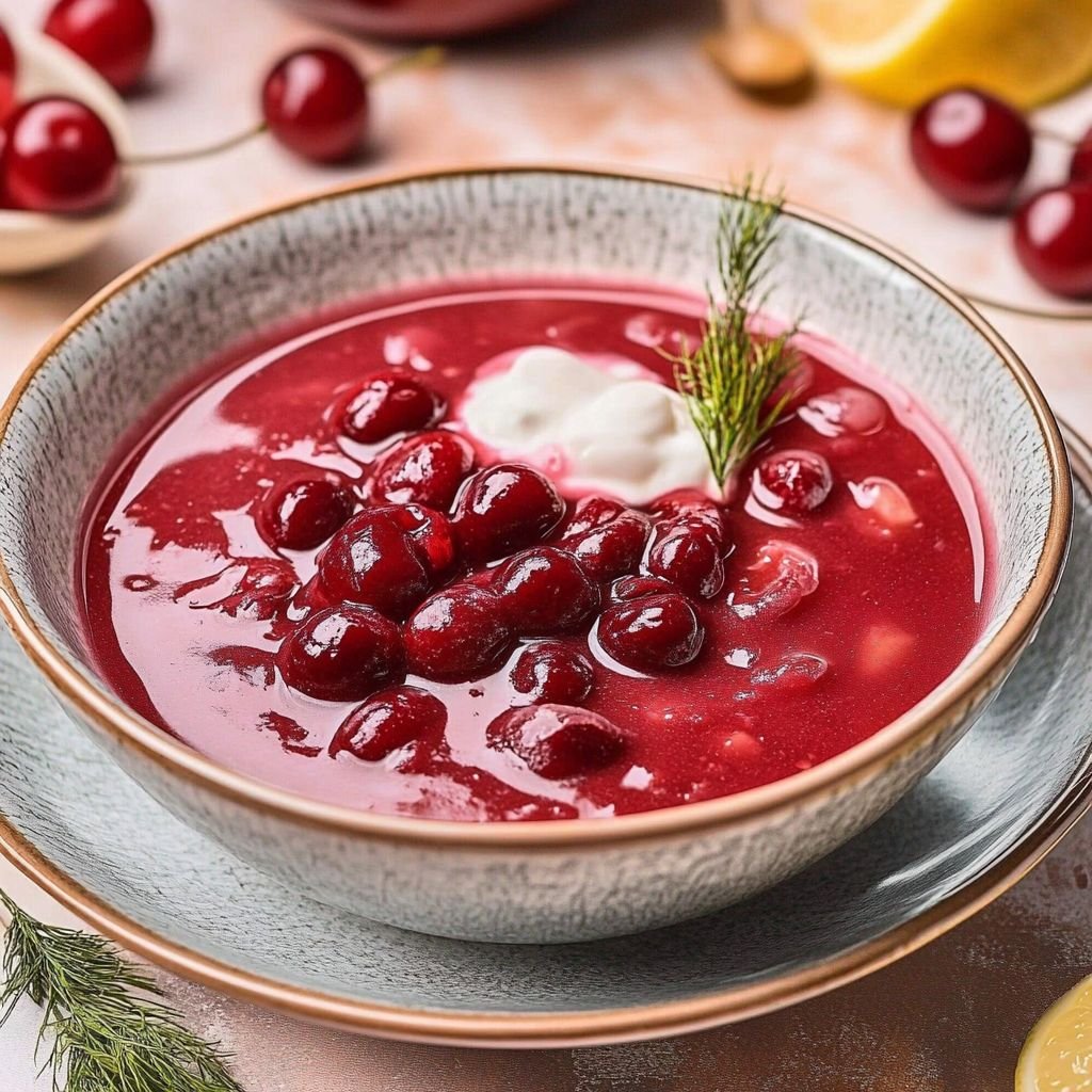 Sour Cherry Soup (Meggyleves) f04dcad8bf9213f4cb8dbb39b6d29b41