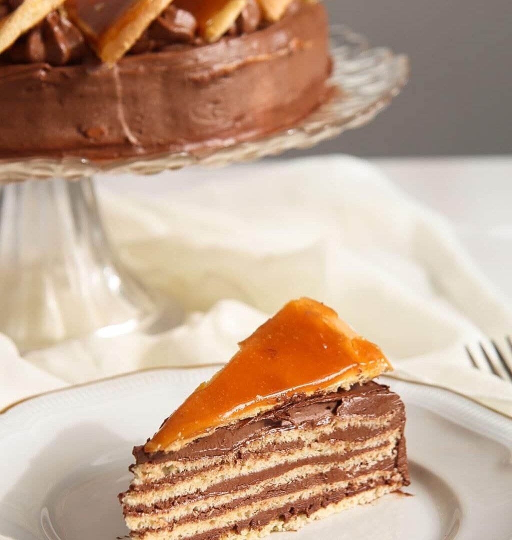 Hungarian Traditional Food | Dobos Torte 97df9f86ac57160593c584aba05e075a